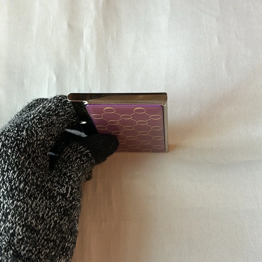 Oroton Card Holder Purple / Silver GUC